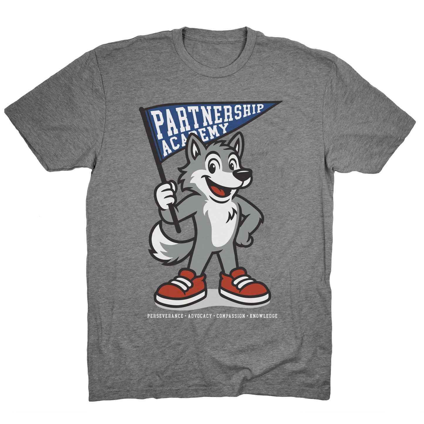 PA Sparky Deep Heather Grey Adult Tee