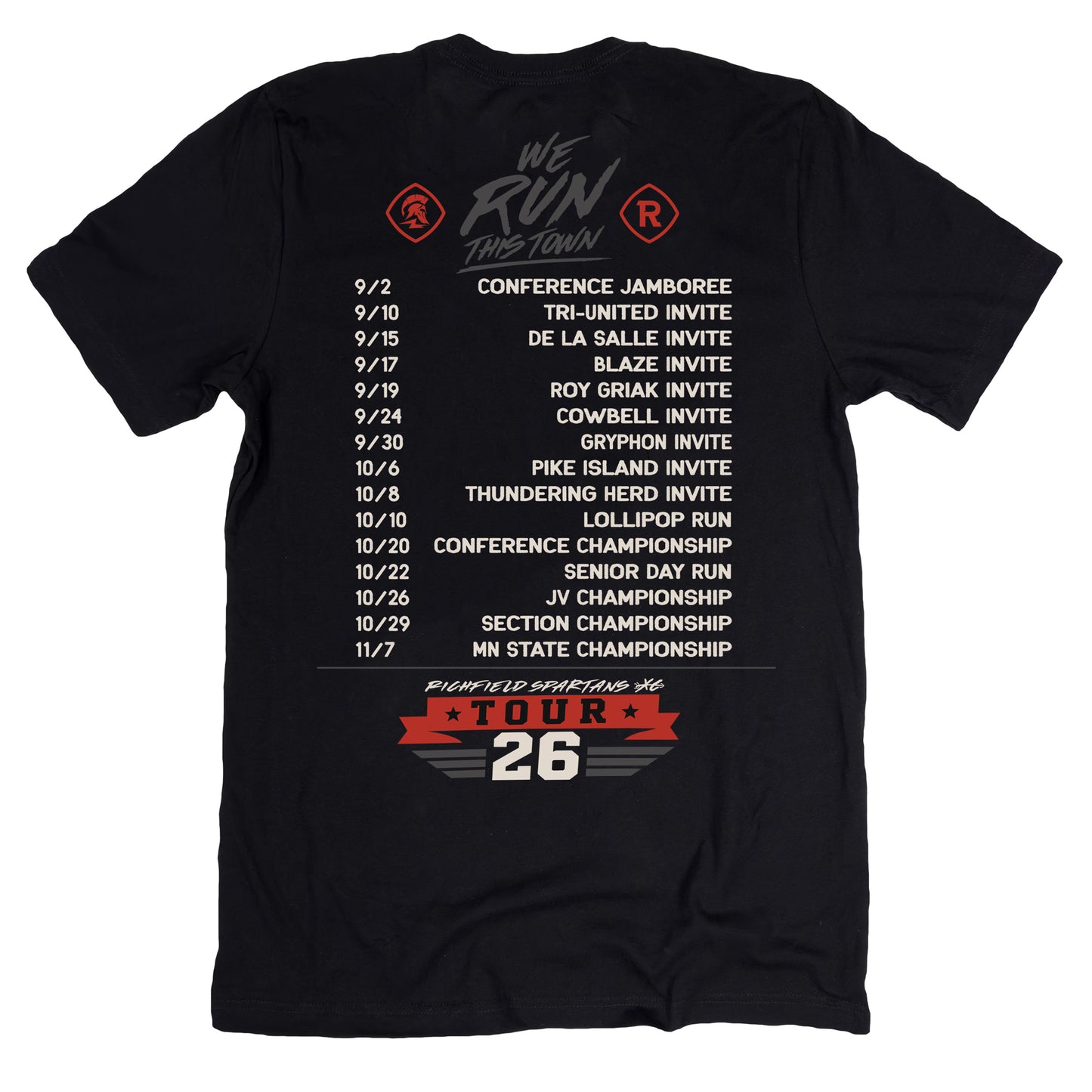 2026 Richfield Spartan Running Tour Tee