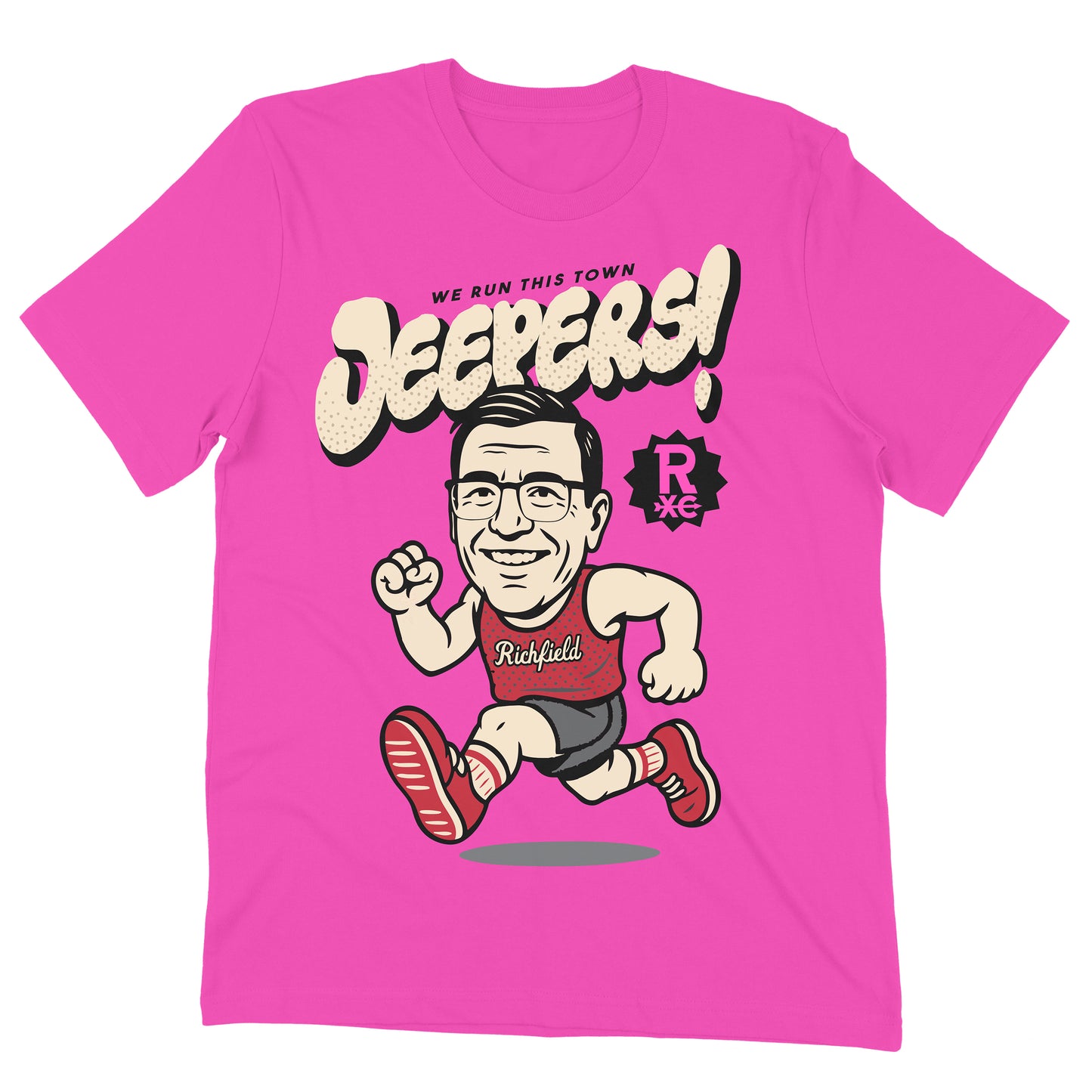 Coach Marty "Jeepers" Hot Pink Tee