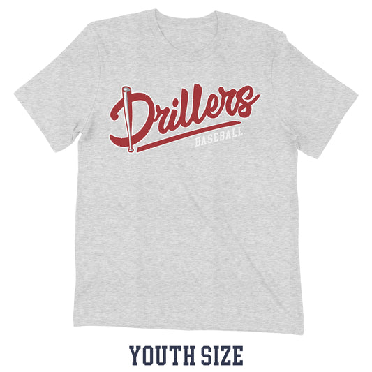 Drillers Athletic Grey Youth Tee
