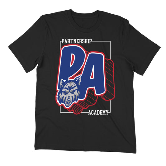 PA WireFrame Black Youth Tee