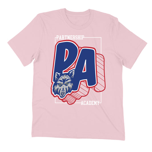 PA WireFrame Pink Youth Tee