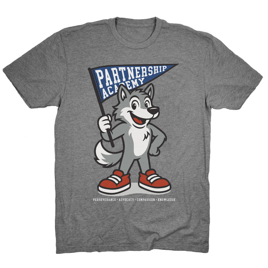 PA Sparky Deep Heather Grey Adult Tee