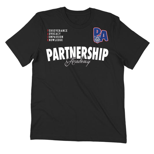 Partnership Arch Black Youth Tee