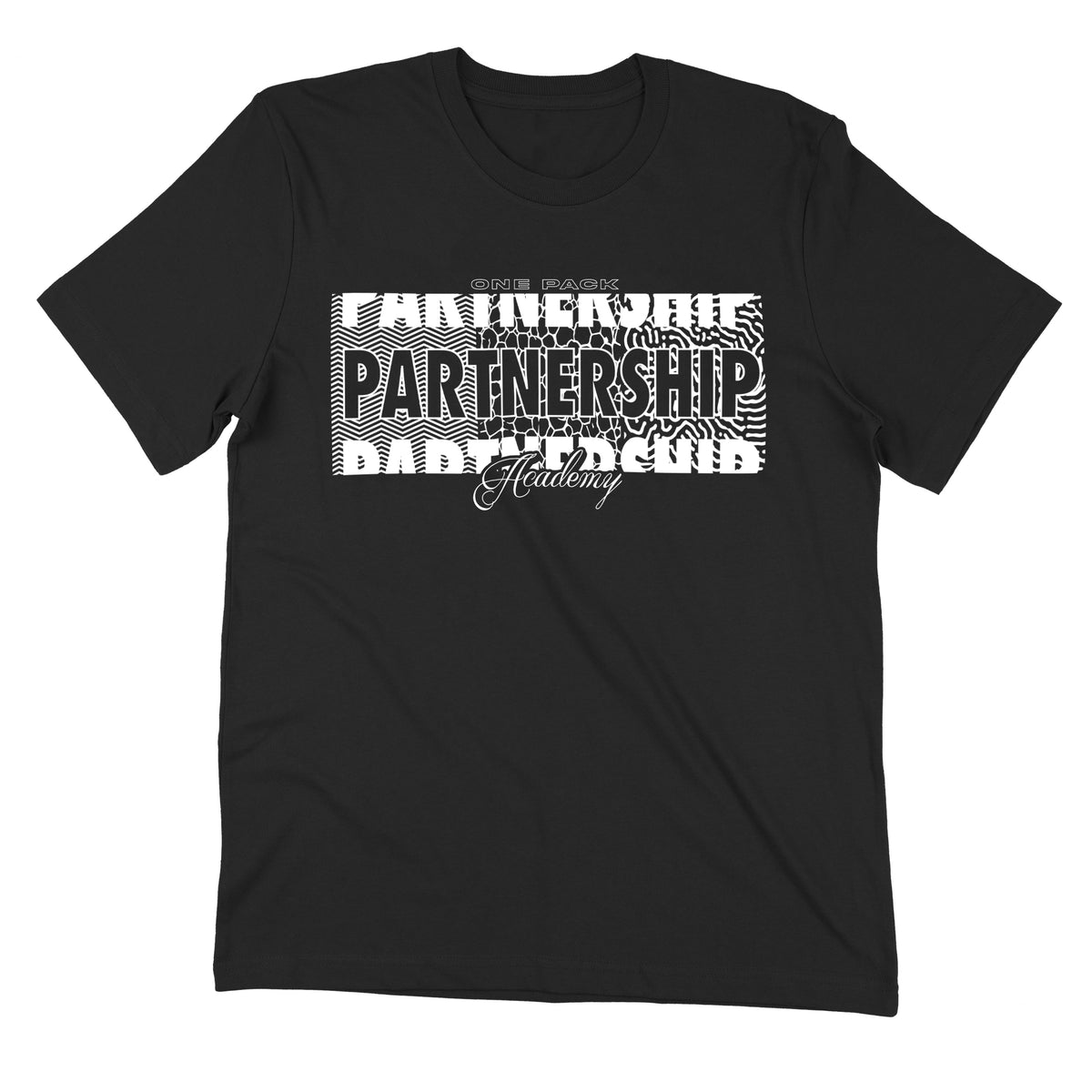 PA B&W Pattern Black Adult Tee