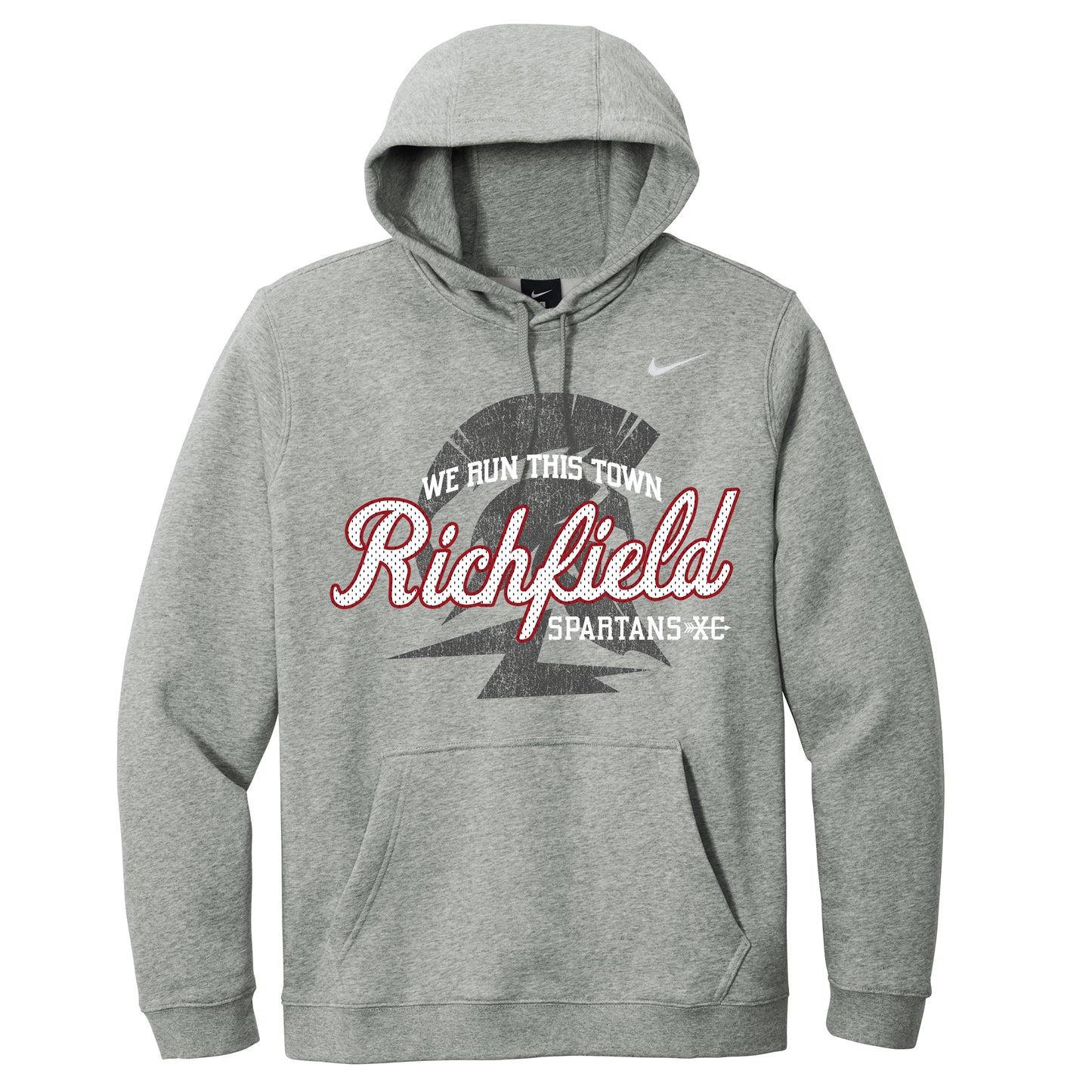 Richfield Script Nike Club Fleece Dark Grey Heather Hoodie