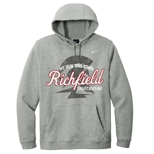 Richfield Script Nike Club Fleece Dark Grey Heather Hoodie