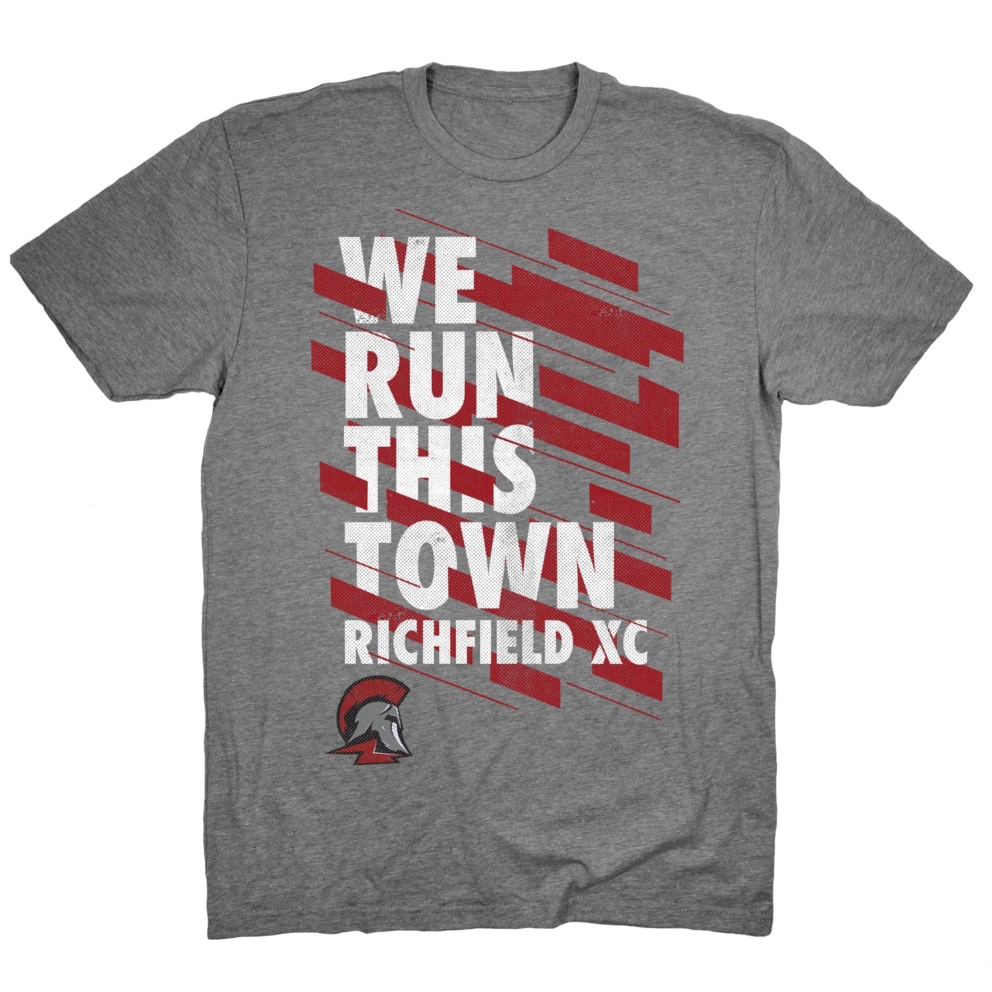 We Run This Town Deep Heather Grey Standard Tee