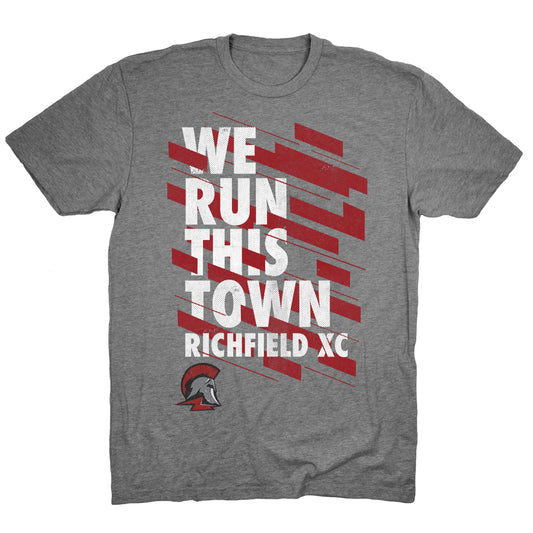 We Run This Town Deep Heather Grey Standard Tee